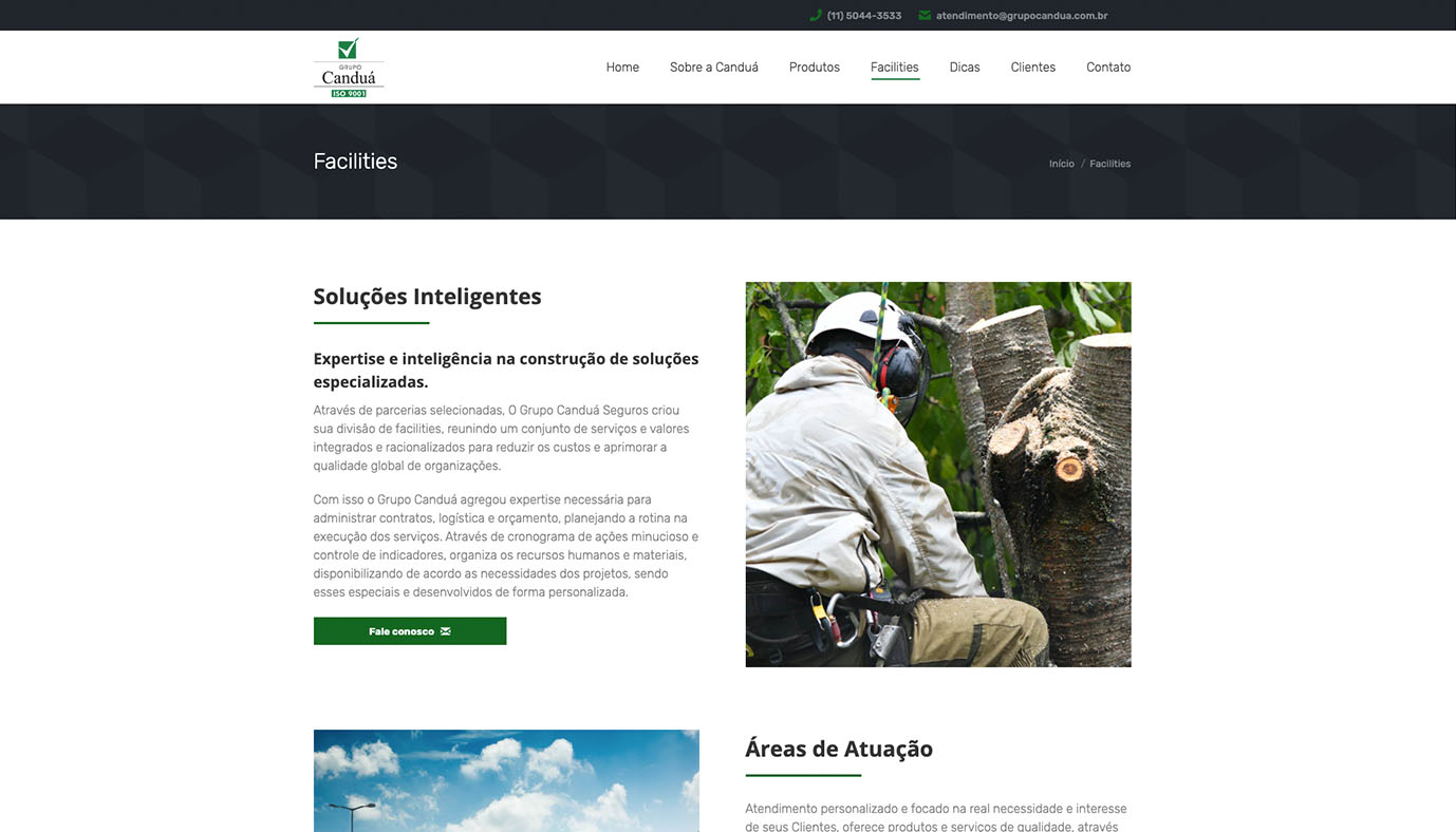 Website WordPress Restaurante Canduá Corretora de Seguros - Agência Jhma