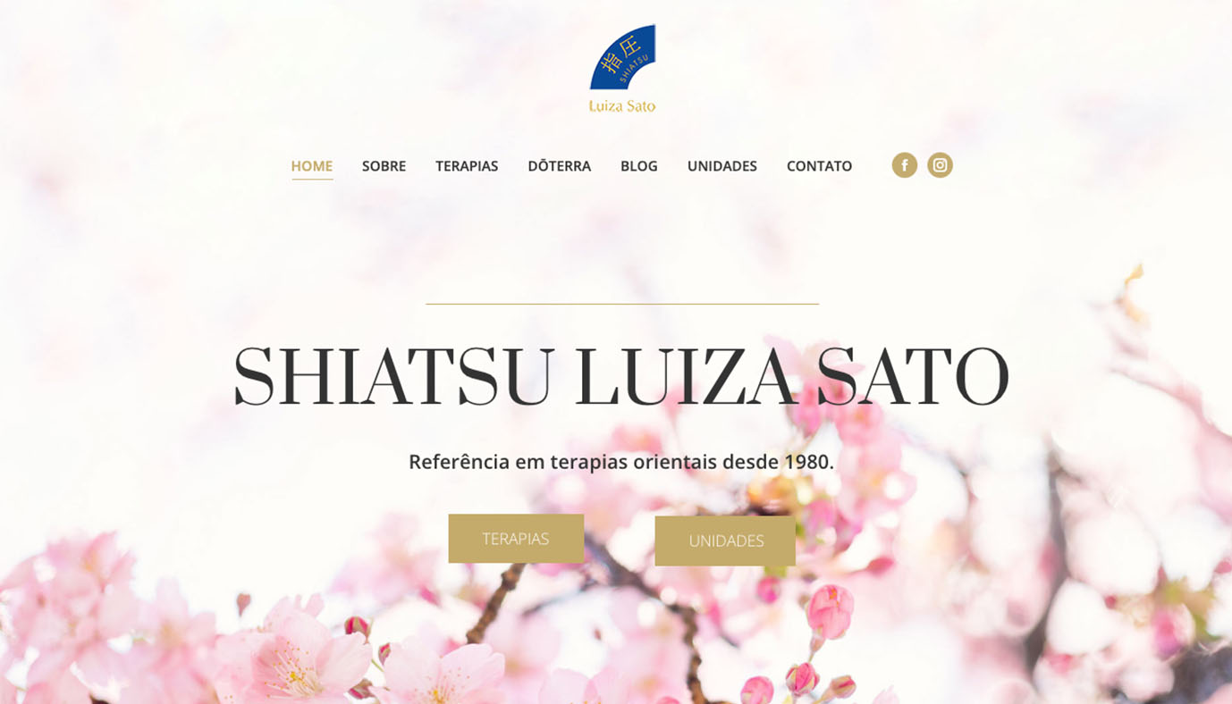 Website Wordpress Shiatsu Luiza Sato - Agência Jhma